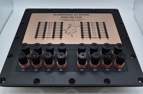 HHD 8 Channel Aluminum Speaker Input Plate with Passive Logarithmic Dyno