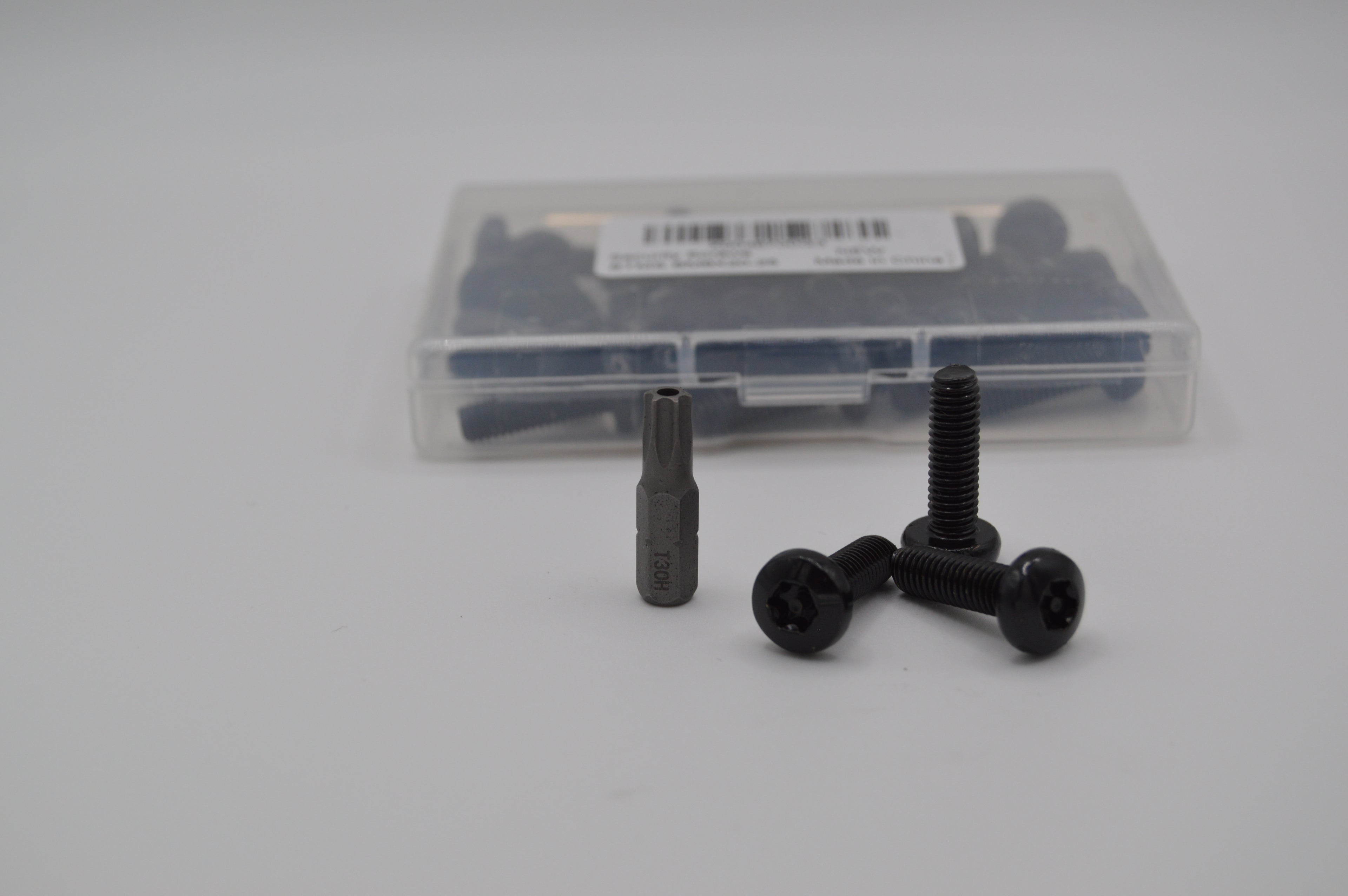 Pack of 25 of M6 x 1.0 x 20mm Buttonhead Tamper Resistant Bolts, Black