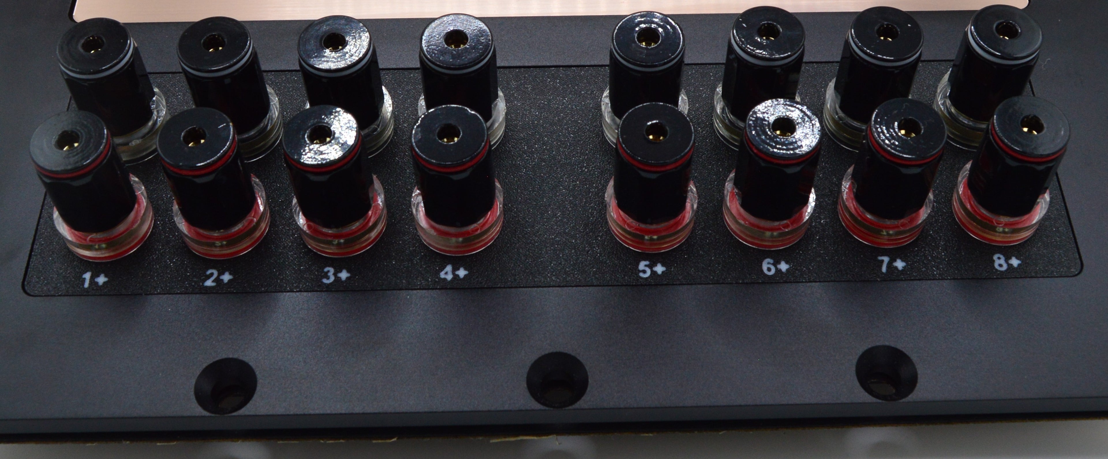 HHD 8 Channel Aluminum Speaker Input Plate with Passive Logarithmic Dyno