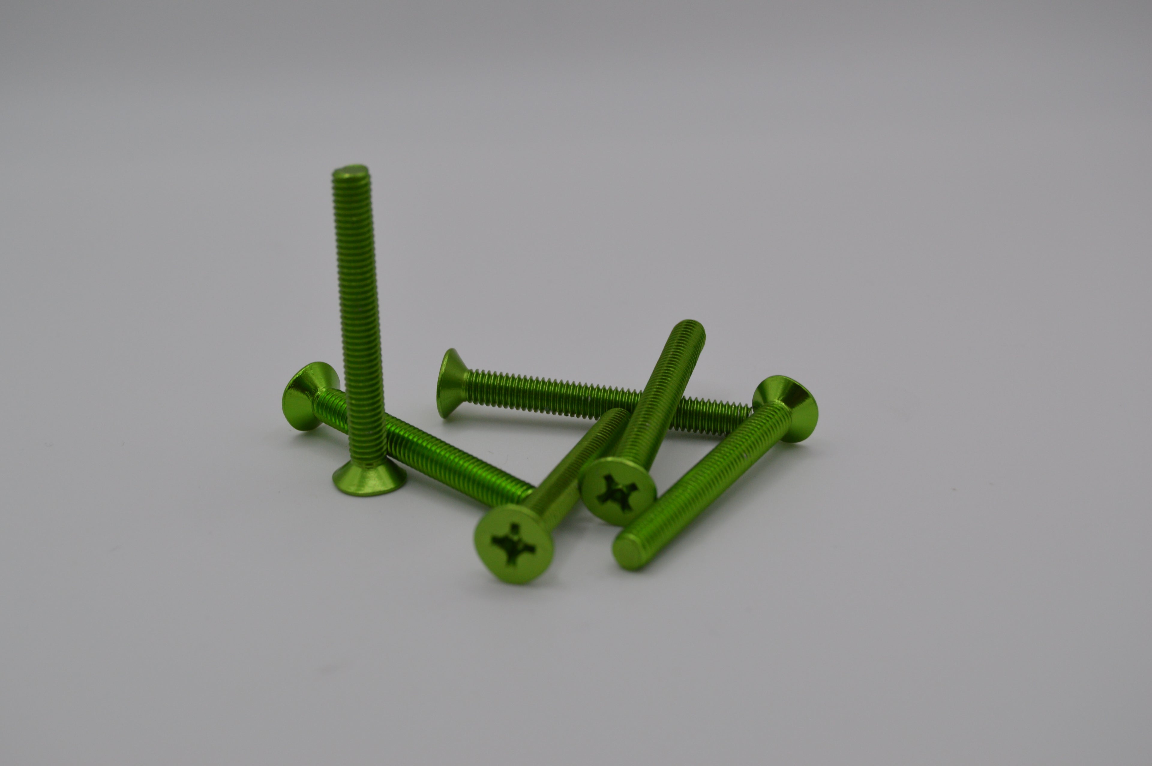 M6 x 1.0 x 50mm Anodized Aluminum Countersink Machine Screws