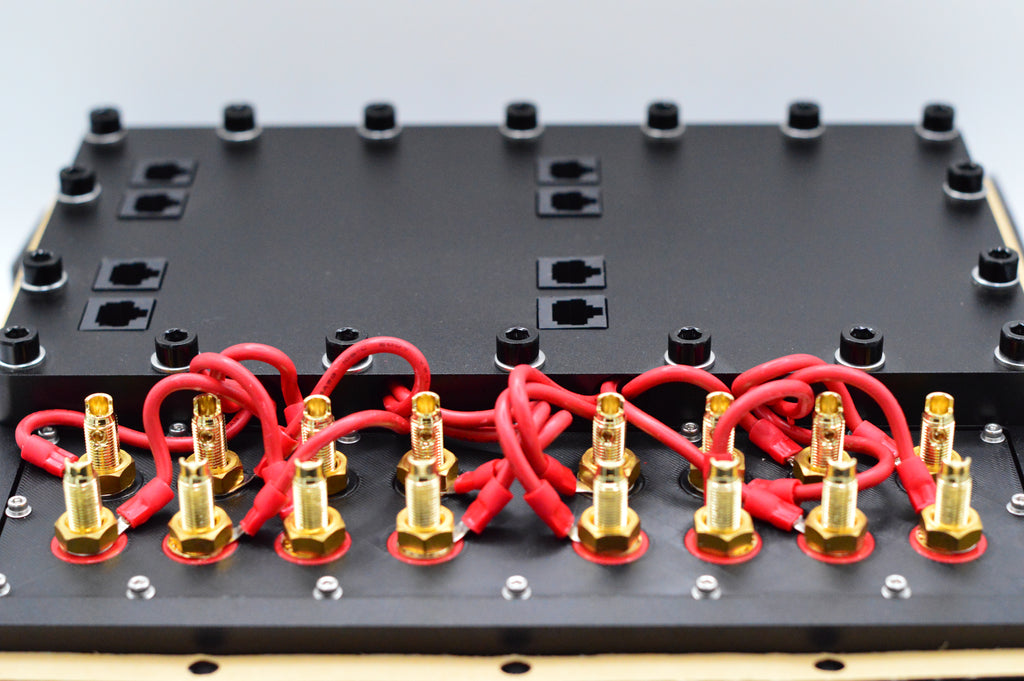 HHD 8 Channel Aluminum Speaker Input Plate with Passive Logarithmic Dyno