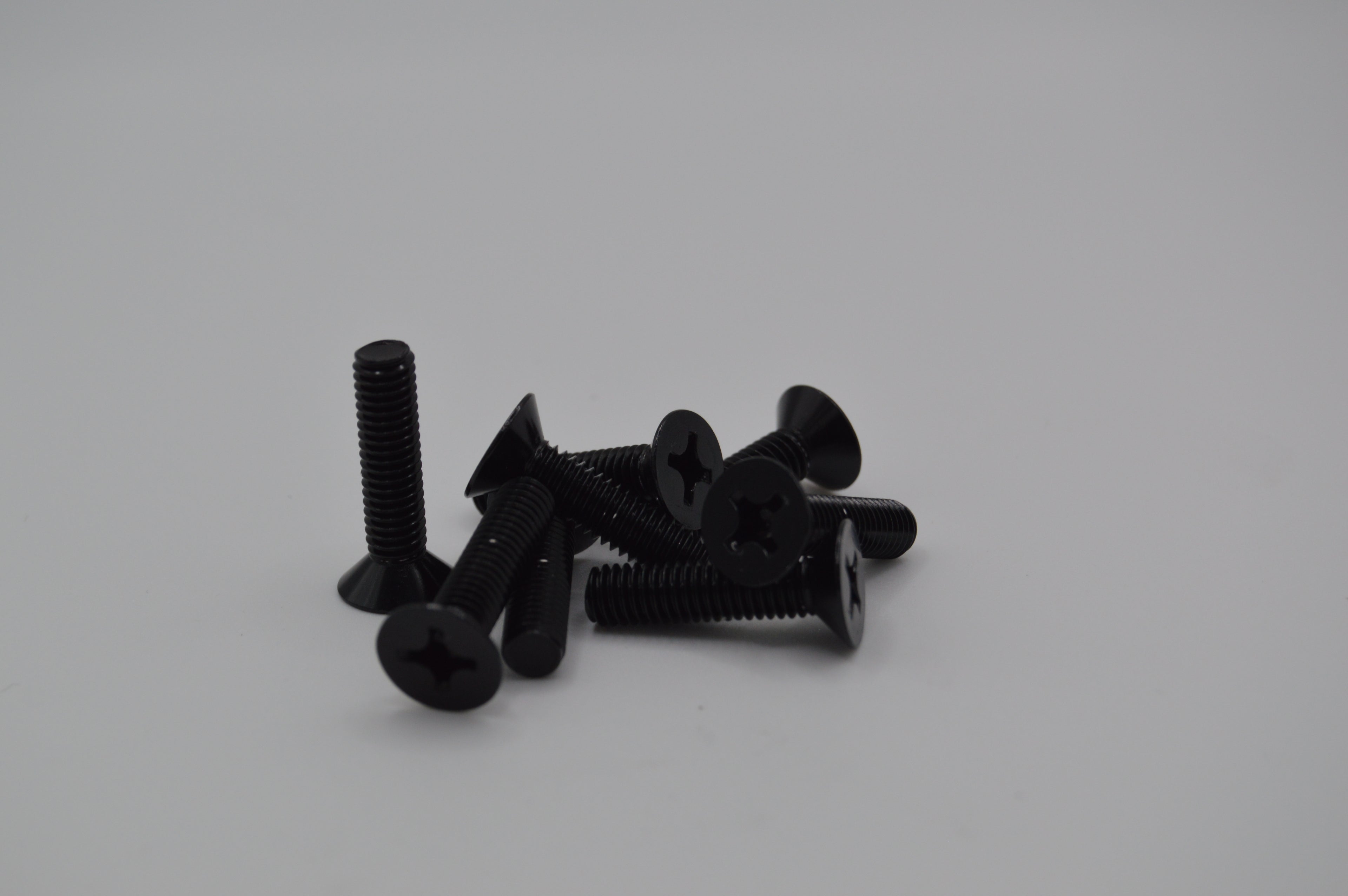 M6 x 1.0 x 25mm Anodized Aluminum Countersink Machine Screws