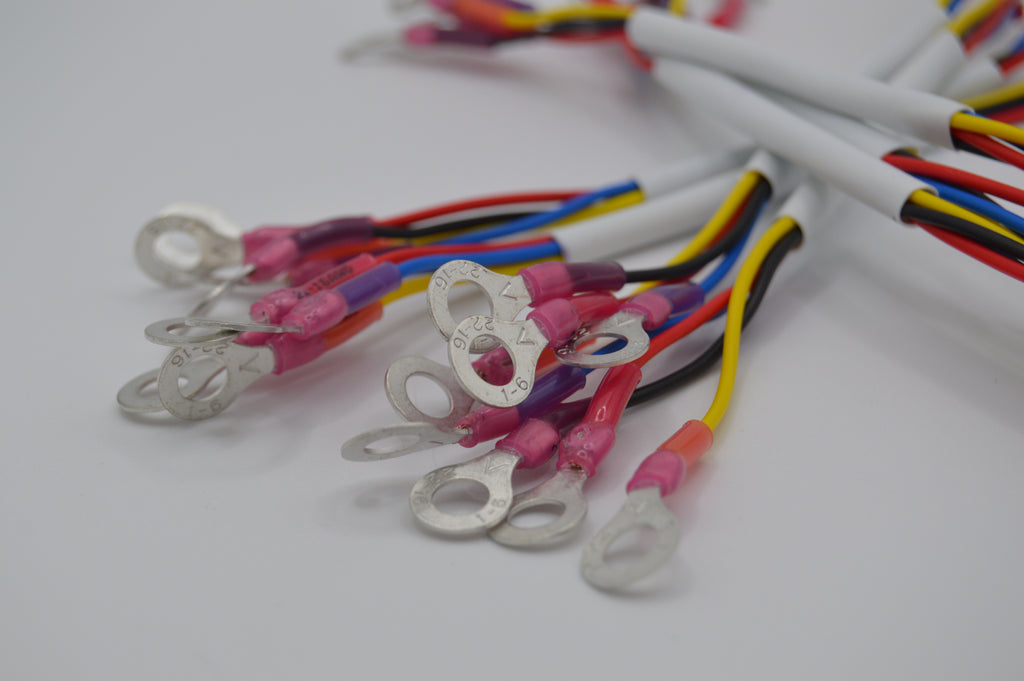 18 Gauge, 4 Conductor, Stranded Wire Leads - Ring to Ferrule
