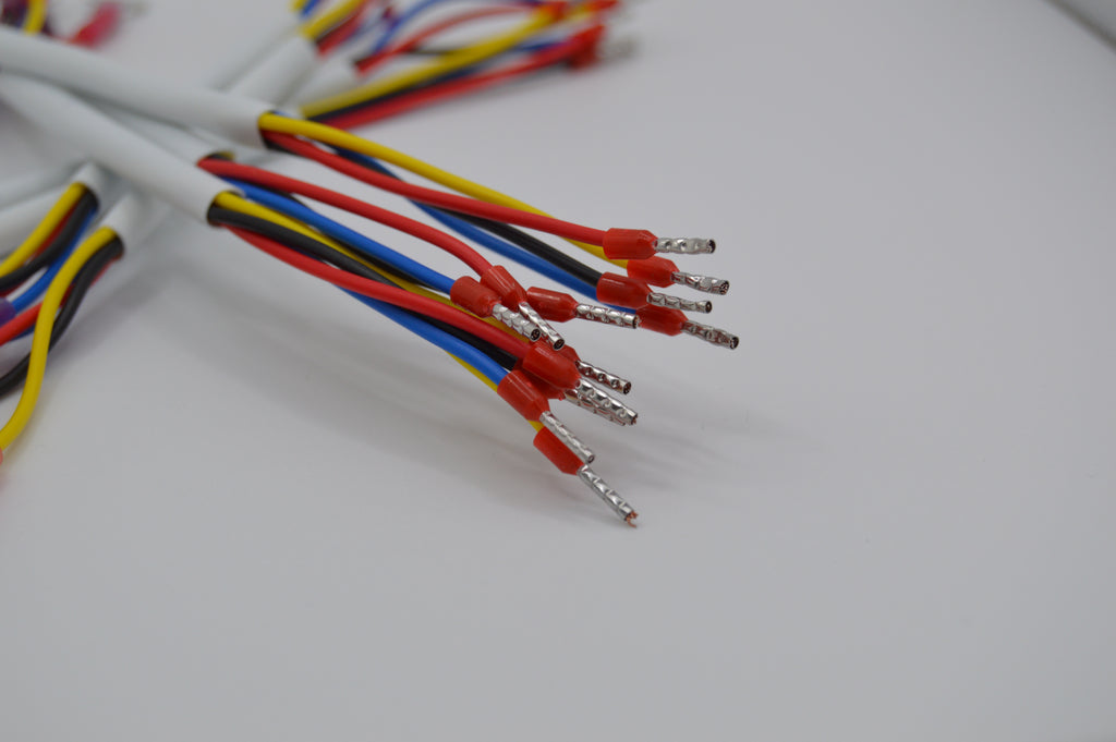 18 Gauge, 4 Conductor, Stranded Wire Leads - Ring to Ferrule