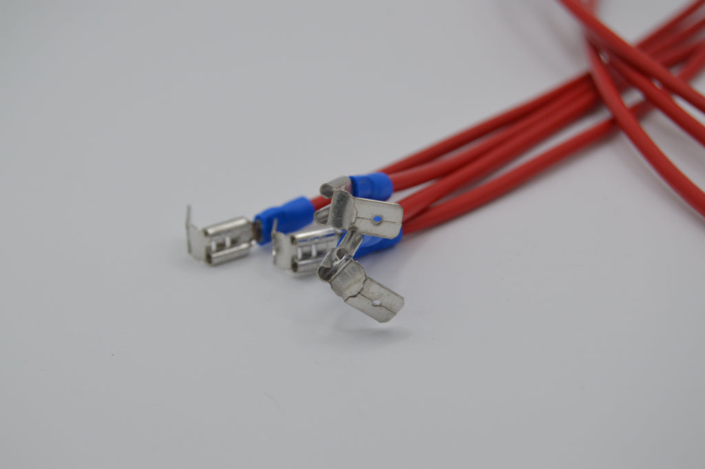 14 Gauge Heavy-Duty Stranded Wire Leads - Piggyback to Ferrule