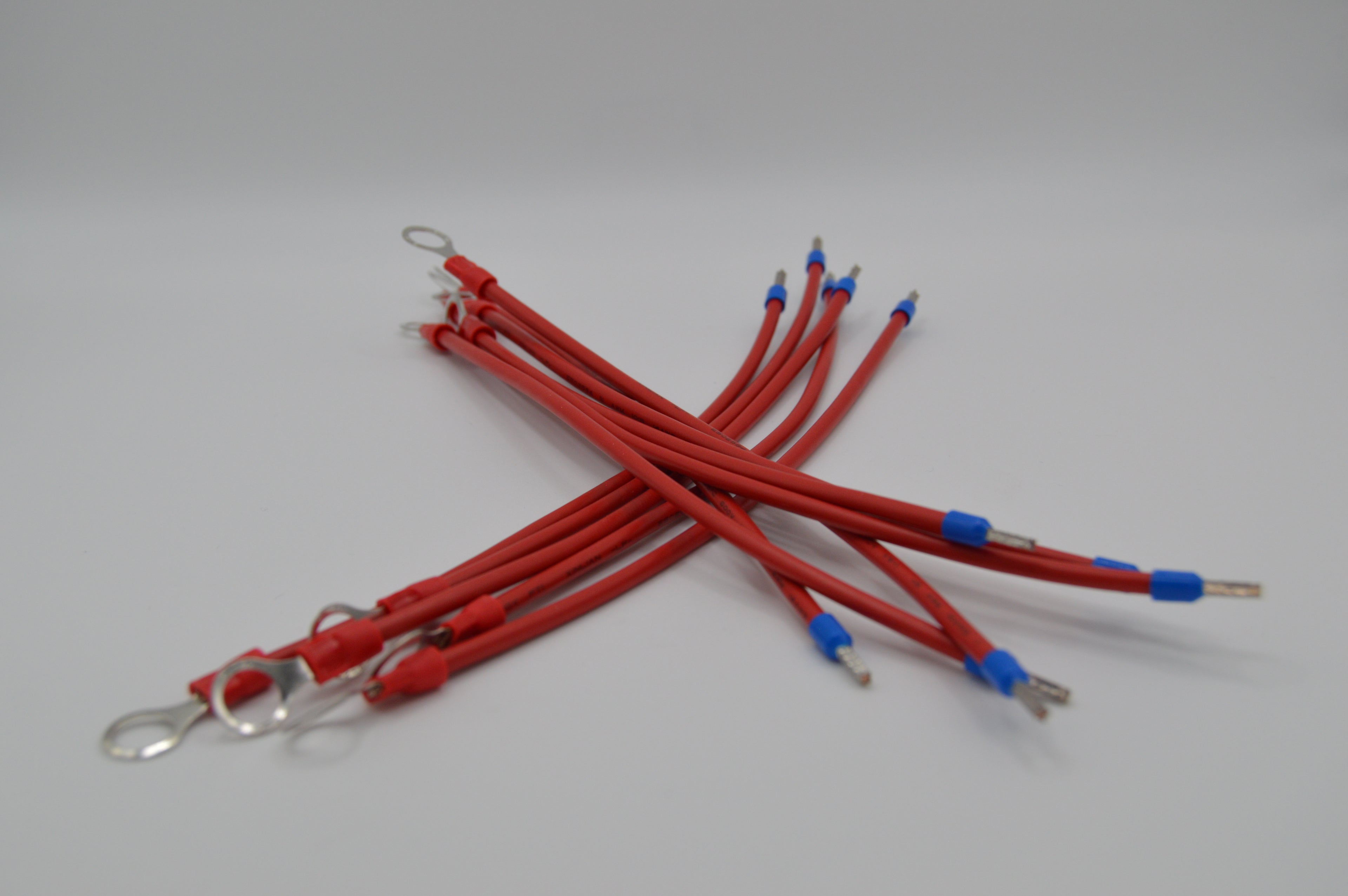 14 Gauge Heavy-Duty Stranded Wire Leads - Ring to Ferrule
