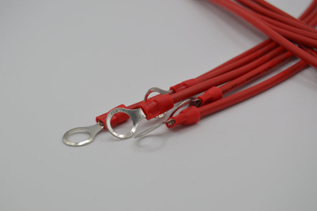 14 Gauge Heavy-Duty Stranded Wire Leads - Ring to Ferrule