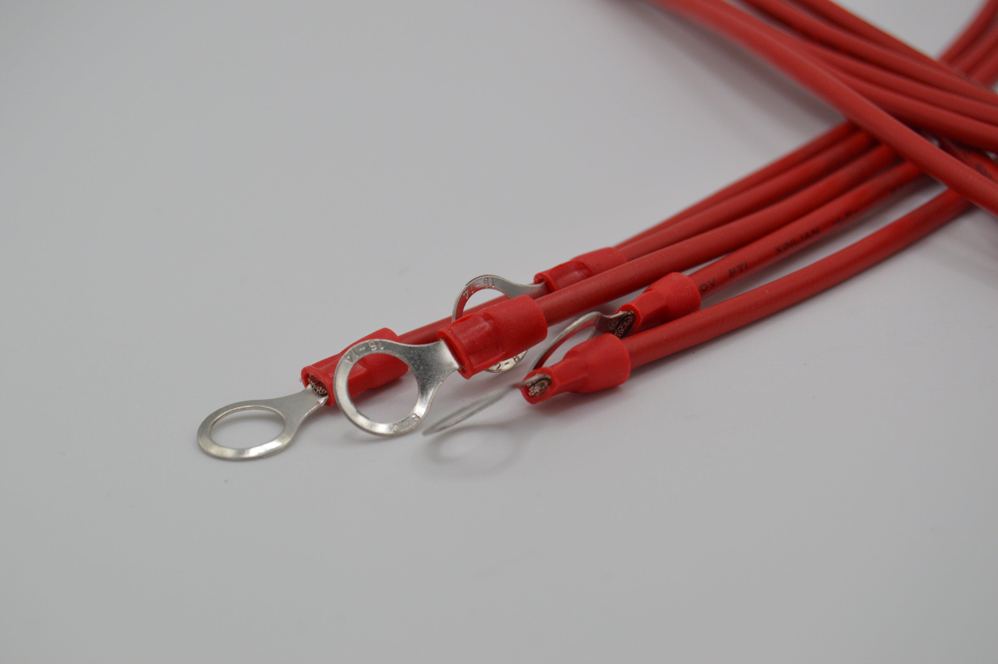 14 Gauge Heavy-Duty Stranded Wire Leads - Ring to Ferrule