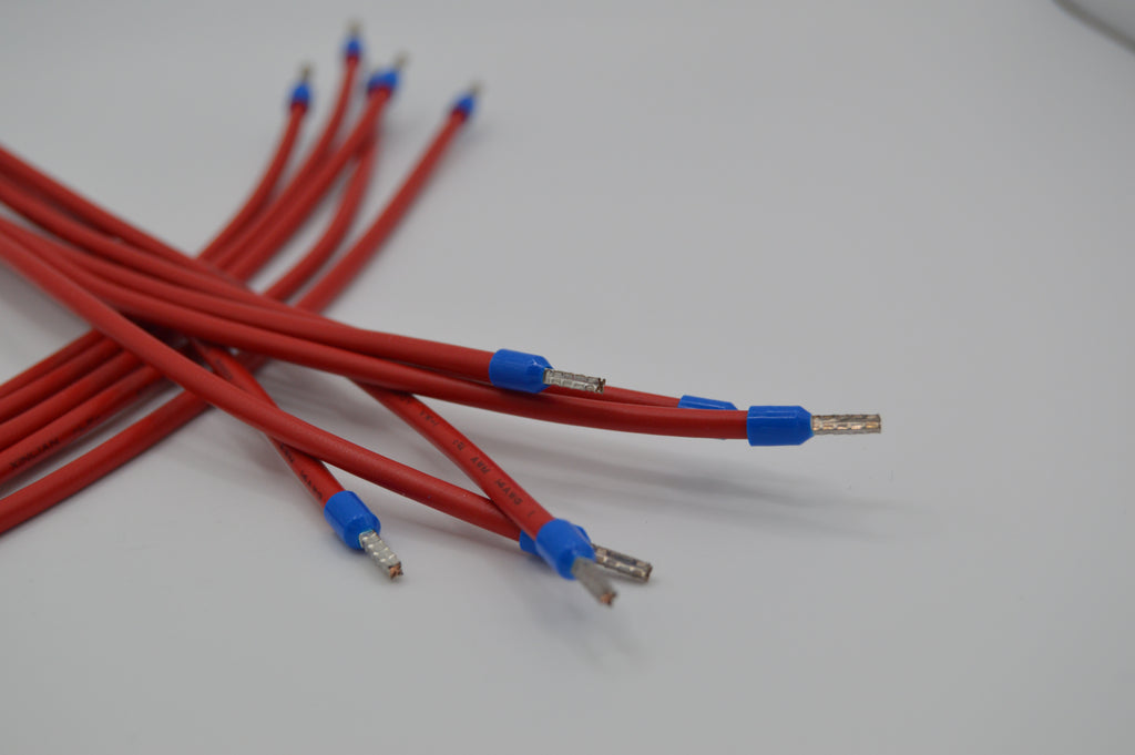 14 Gauge Heavy-Duty Stranded Wire Leads - Ring to Ferrule