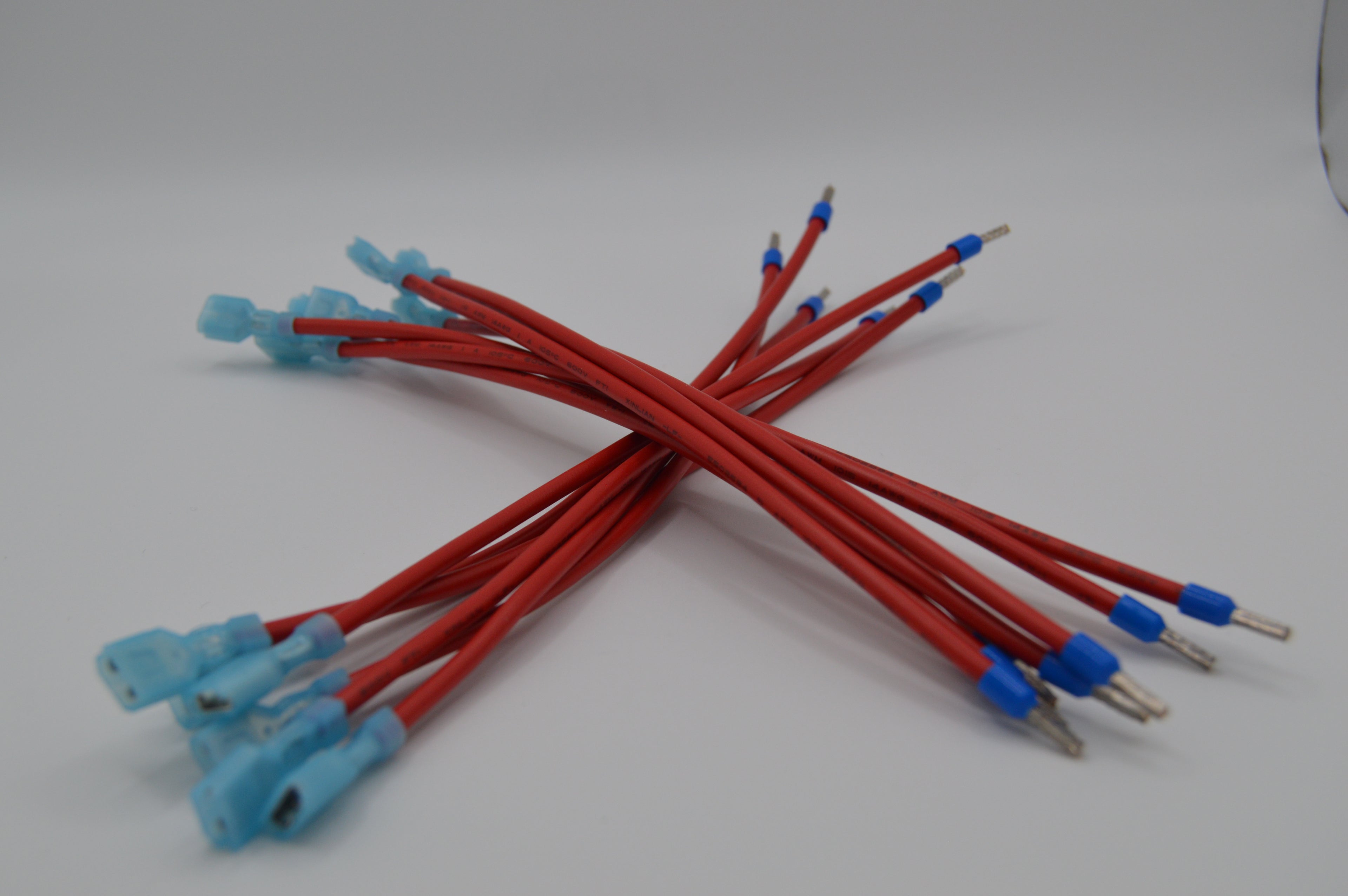 14 Gauge Heavy-Duty Stranded Wire Leads - Female Quick Disconnect To Ferrule