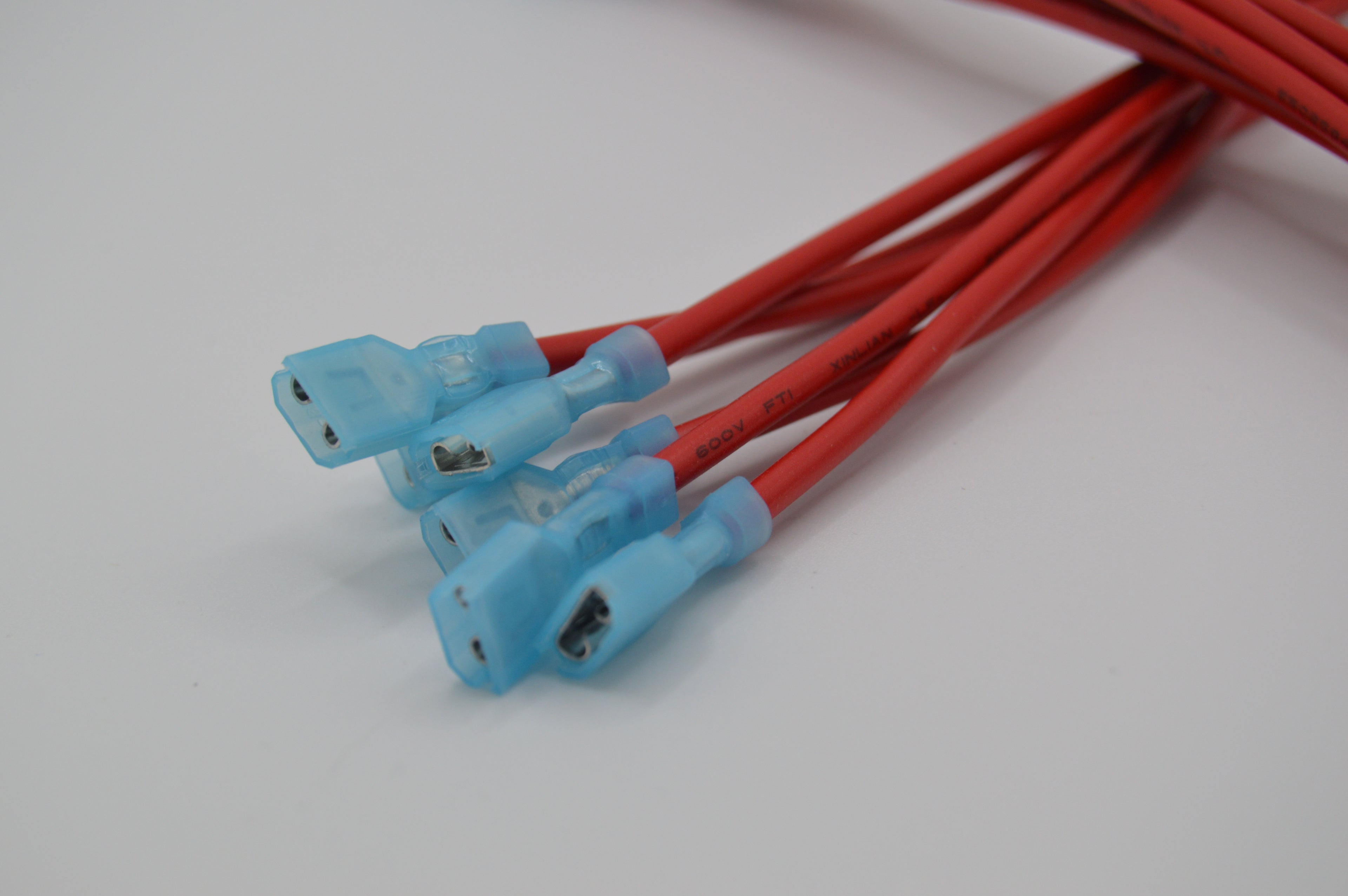 14 Gauge Heavy-Duty Stranded Wire Leads - Female Quick Disconnect To Ferrule