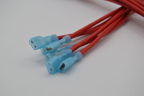 14 Gauge Heavy-Duty Stranded Wire Leads - Female Quick Disconnect To Ferrule