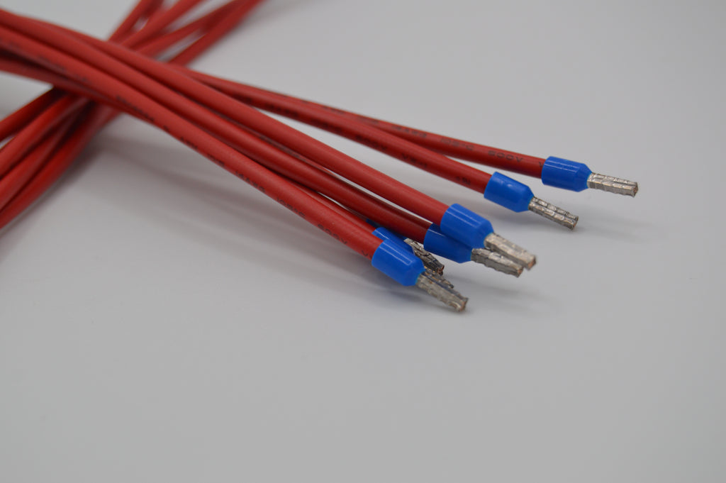 14 Gauge Heavy-Duty Stranded Wire Leads - Female Quick Disconnect To Ferrule