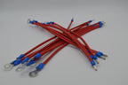 14 Gauge Heavy-Duty Stranded Wire Leads - 1/4" Ring to Ferrule