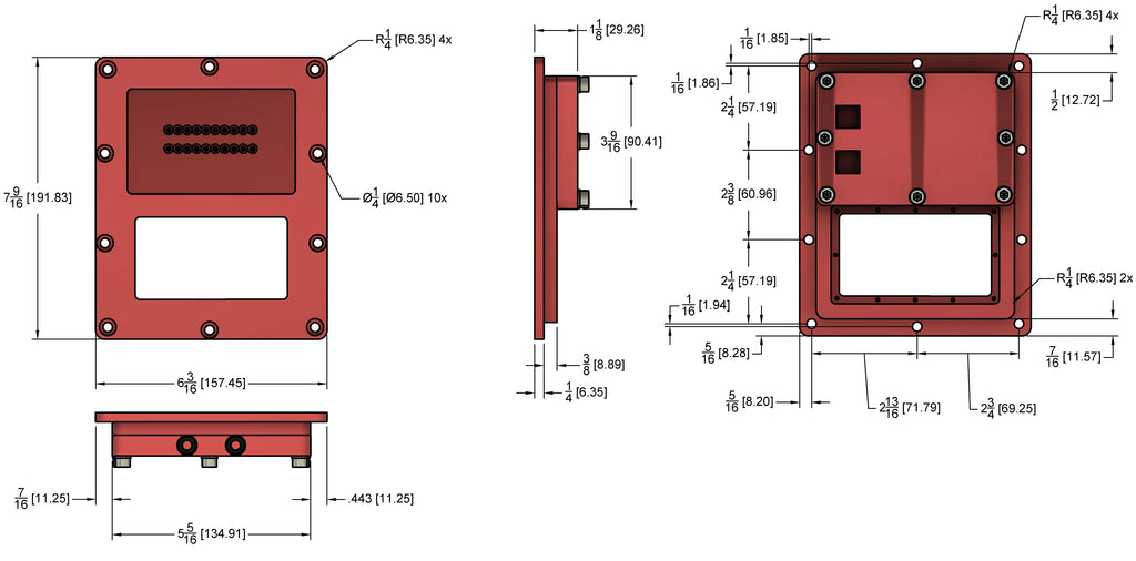 HHD 2 Channel Aluminum Speaker Input Plate with Passive Logarithmic Dyno