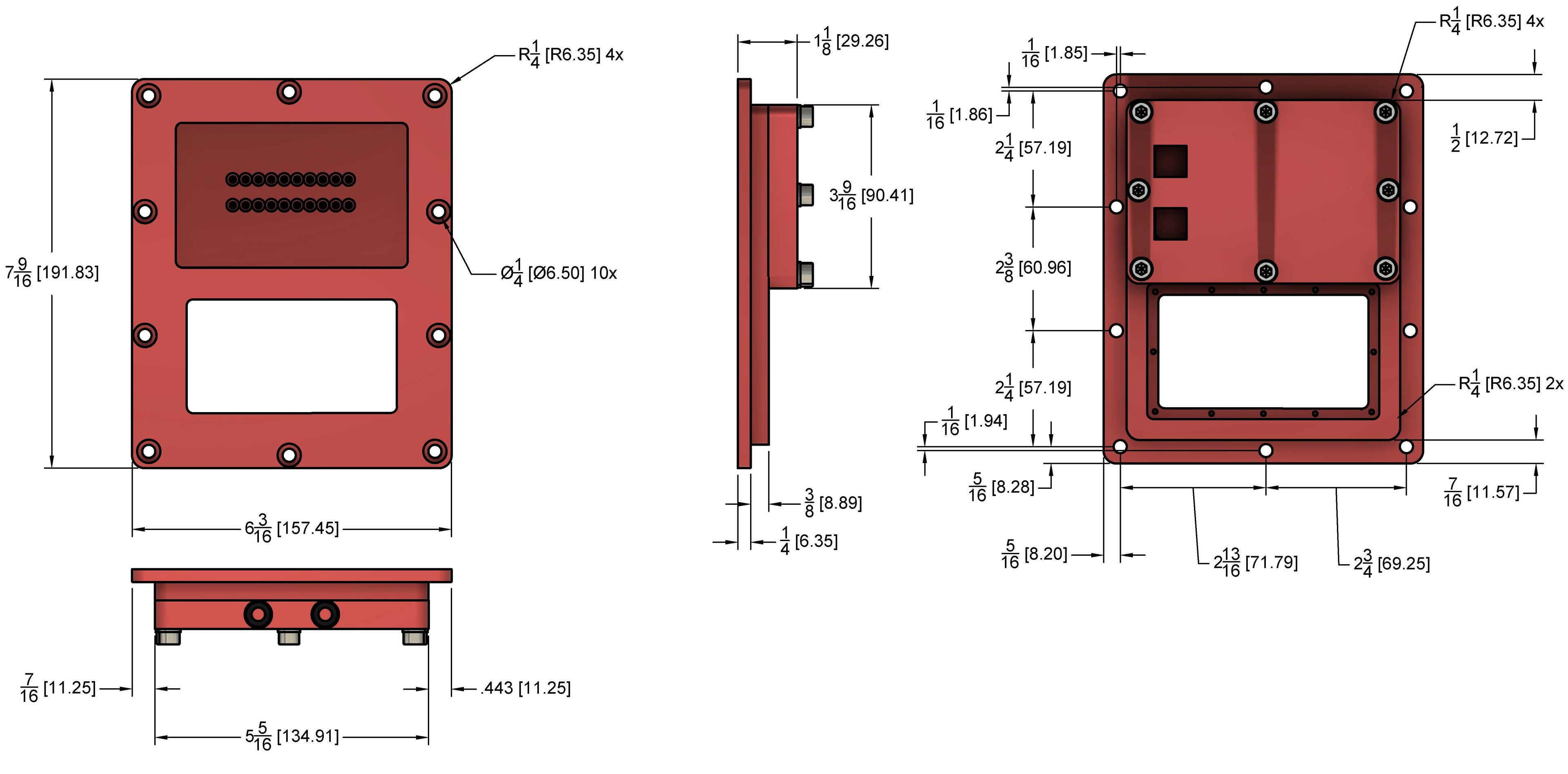 HHD 2 Channel Aluminum Speaker Input Plate with Passive Logarithmic Dyno