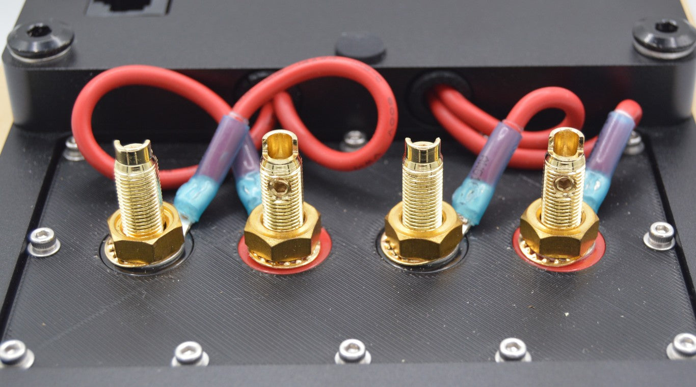 HHD 2 Channel Aluminum Speaker Input Plate with Passive Logarithmic Dyno