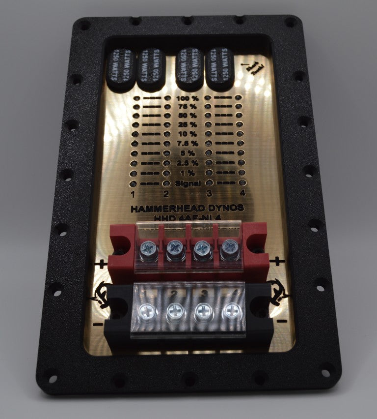 HHD 4 Channel Speaker Input Plate with Logarithmic Dyno