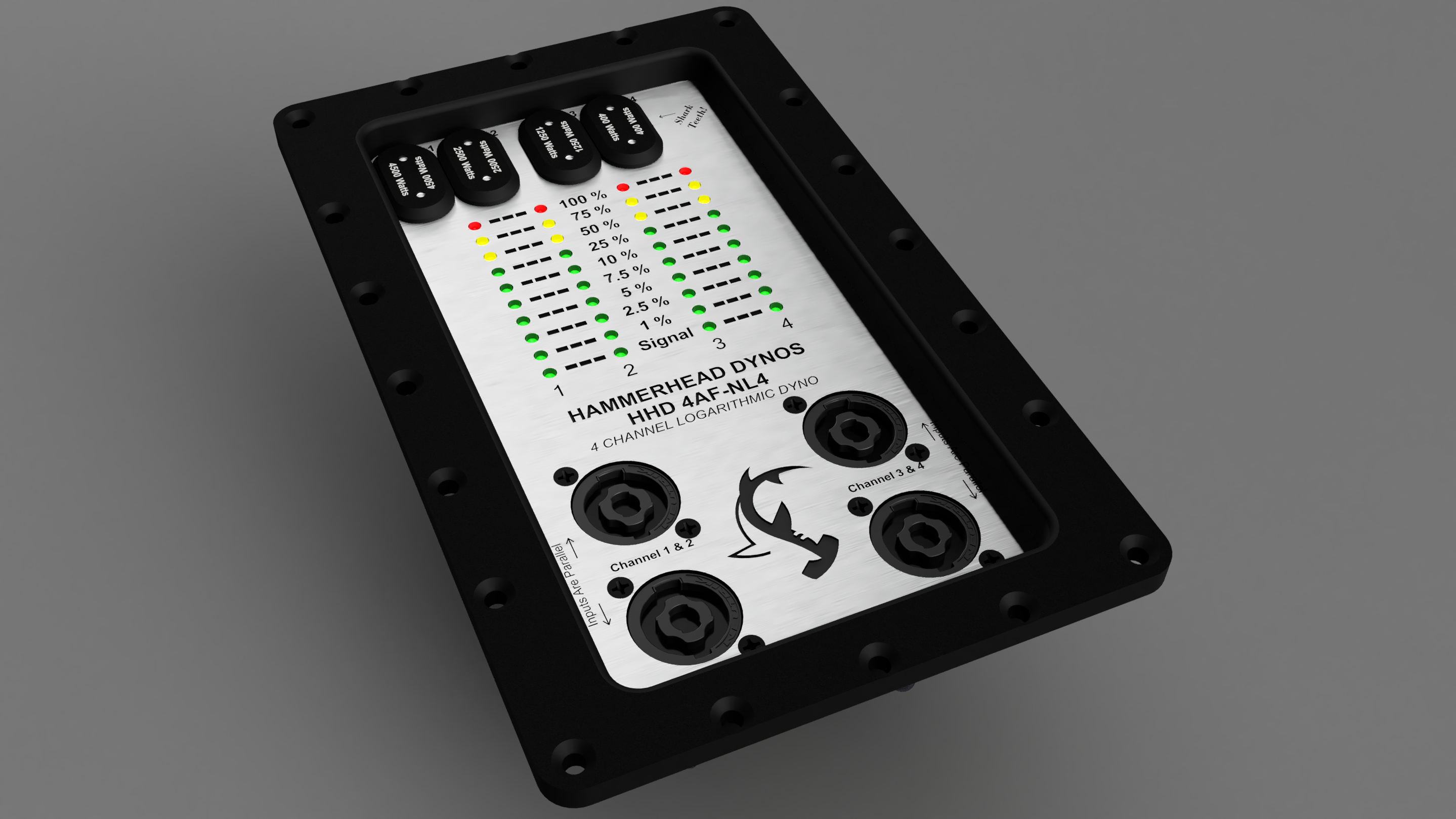 HHD 4 Channel Speaker Input Plate with Logarithmic Dyno